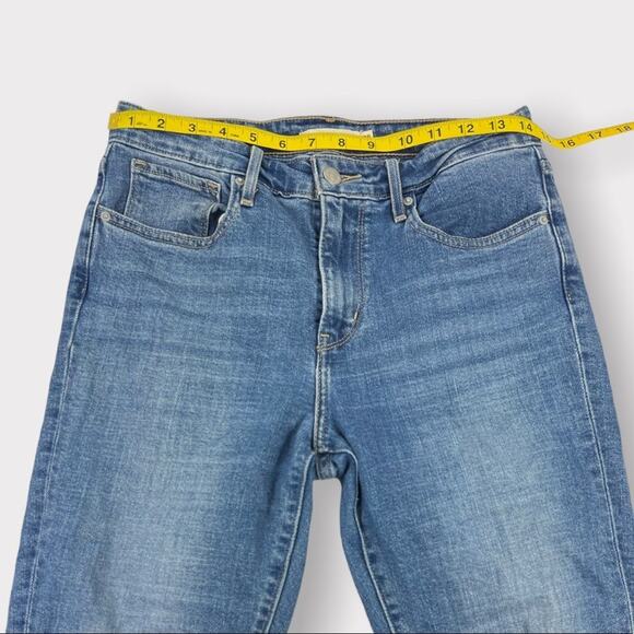 Levi's Premium Denim 721 High Rise Skinny in Rugged Indigo Size 28 - Picture 10 of 11